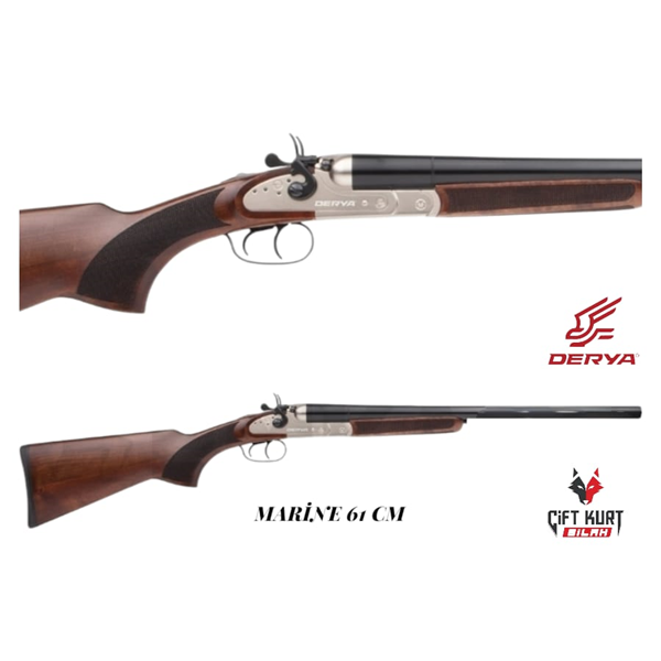 Derya Meriva MC-112 Marine 61cm Horozlu Çifte Yivsiz Av Tüfeği